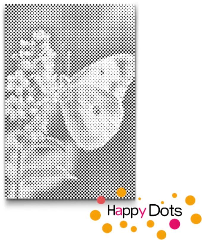 HappyDots DOT Painting Bloemen met Vlinders 20