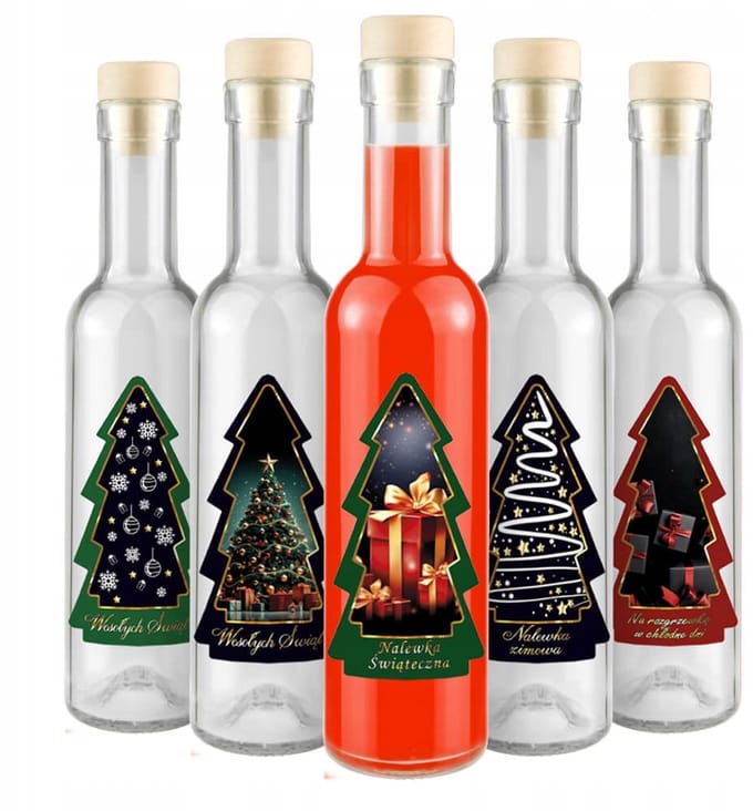 Bimberek FUTURA - Flessenset - 250ml - Kerst Ontwerp - Kurk Sluiting