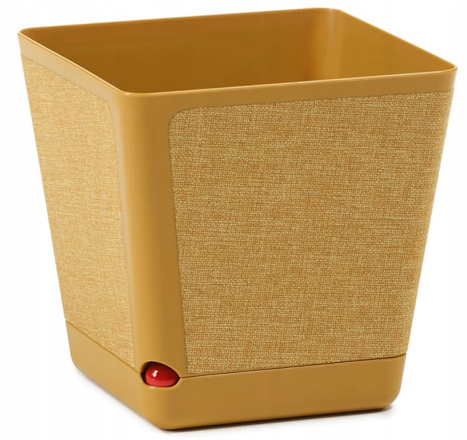 KORA TEXTIL Pot 24x24cm Mosterdgeel - Duurzaam & Stijlvol