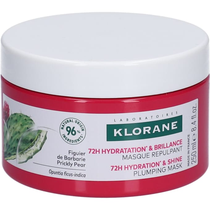 Klorane Hydratatie & Glans Opvullend Masker - Met Cactusvijg 250 Ml