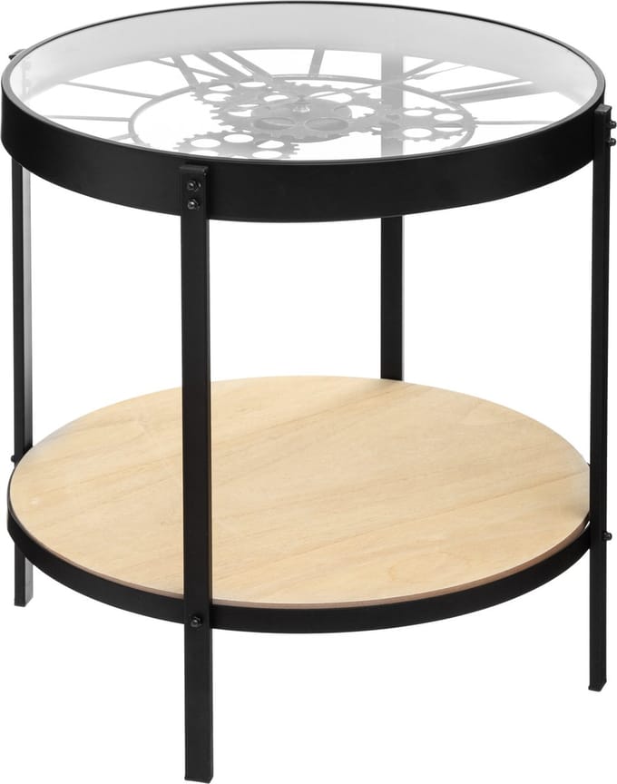 Atmosphera - Bijzettafel - Klok - Ø 51 x 49 cm