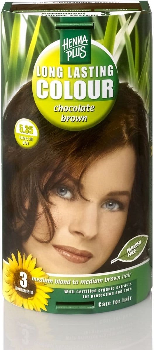 Hennaplus Long Lasting Colour 5.35 Chocolate Brown - Haarverf