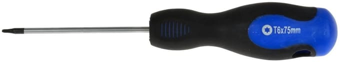 GEKO Torx schroevendraaier T6 - 75 mm - Ergonomische handgreep - Chroom-vanadium staal