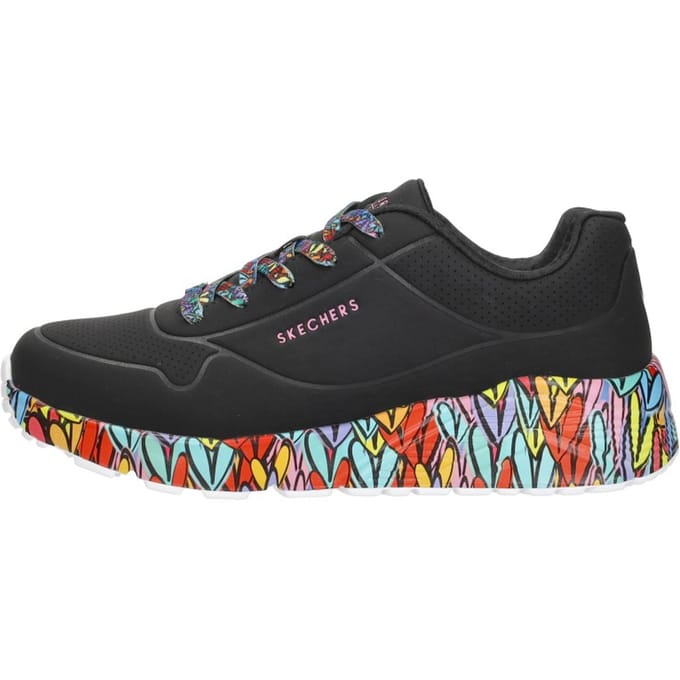 Skechers Uno Lite - Subtle Love Sneakers Laag - Zwart