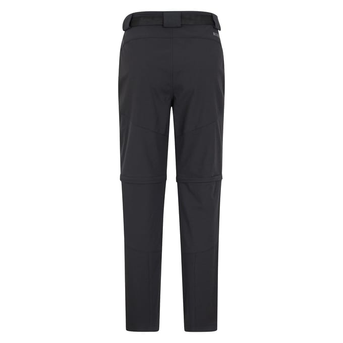 Mountain Warehouse Wandelbroek heren Forest Convertible (Zwart)
