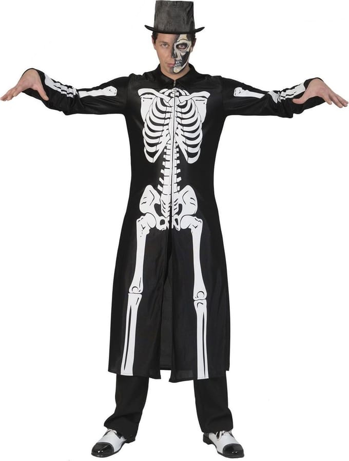 Skelet pak Halloween heren