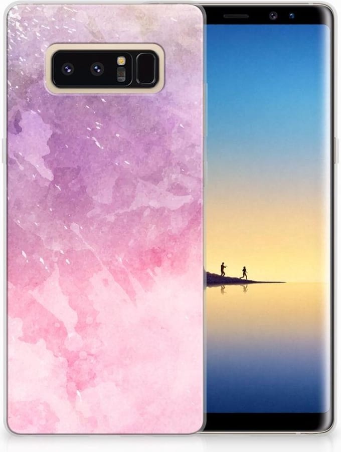 Hoesje maken Samsung Galaxy Note 8 Pink Purple Paint