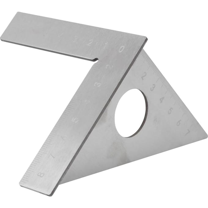Roestvrij Staal Houtbewerking Haakse Hoekmeter 9045 Graden Timmerman Meetliniaal gray