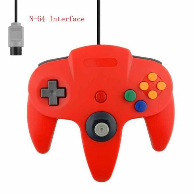 Manette de jeu filaire N64 - Rouge - Contrôleur rood