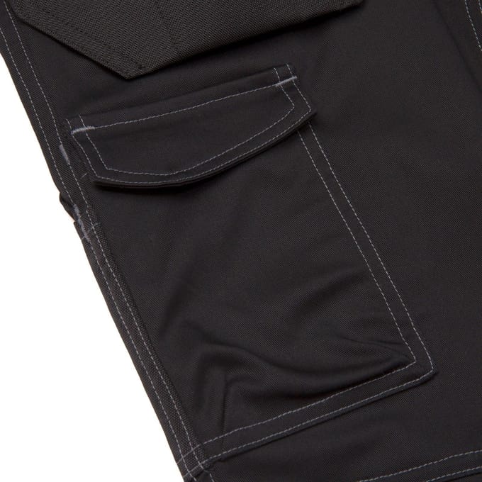 Caterpillar Essentiële Kniezak Stretch Holster Polyester Heren Zwarte Buitenbroek