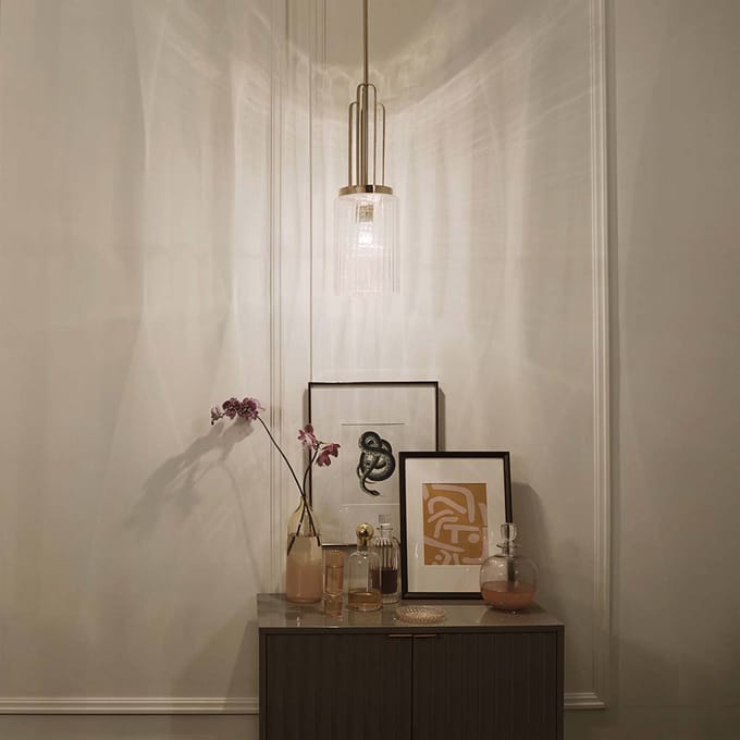 Kichler LED Hanglamp Kimrose | 1X E27 Max 60W | Dimbaar | Polished Nickel