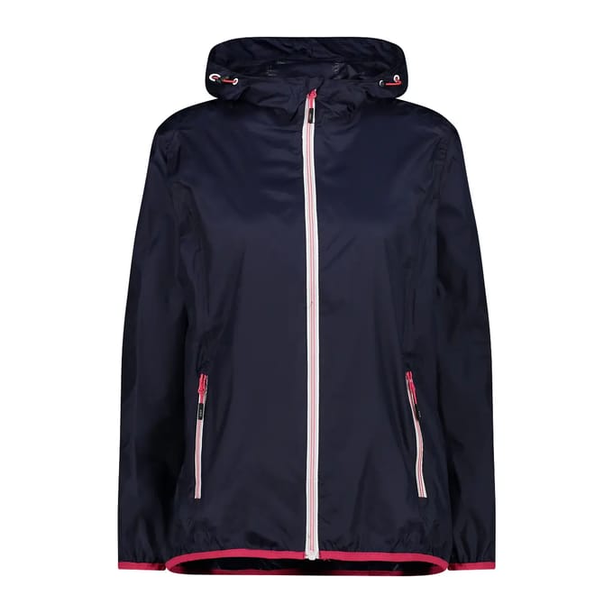 Cmp Regenjas Dames Vaste Capuchon Nylon Blauw Maat 34