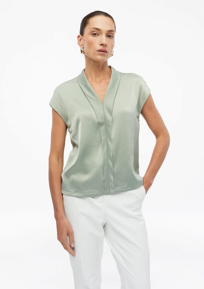 regular fit T-shirt van viscosemix
