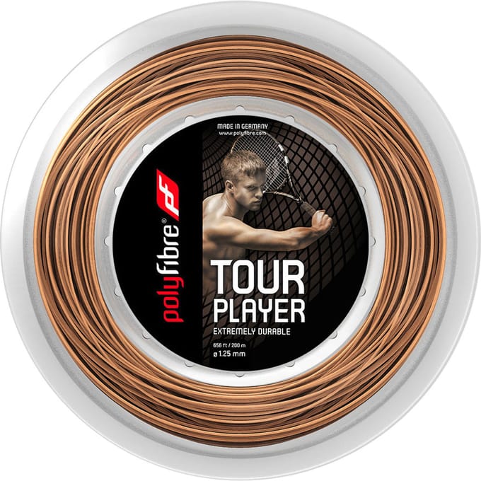 Polyfibre Tour Player Rol Snaren 200m-Natuurlijke Kleuren