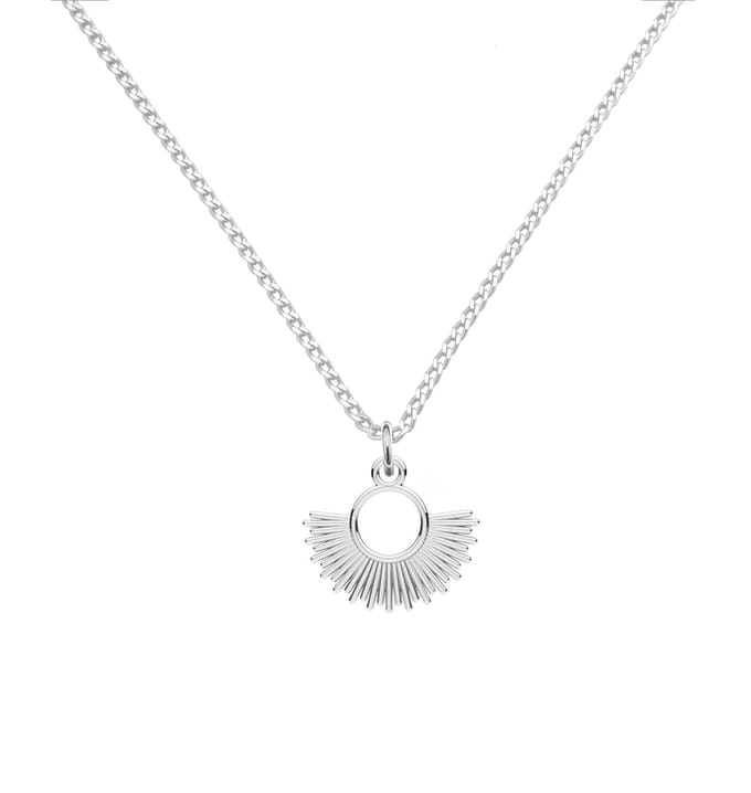 ARLIZI 2210 Ketting zon hanger - sterling zilver - 46 cm