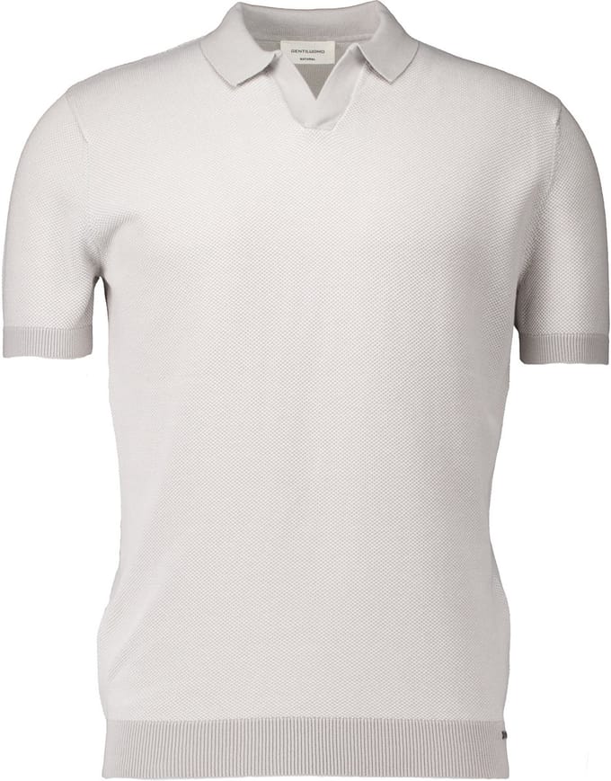 Gentiluomo poloshirt korte mouw grijs