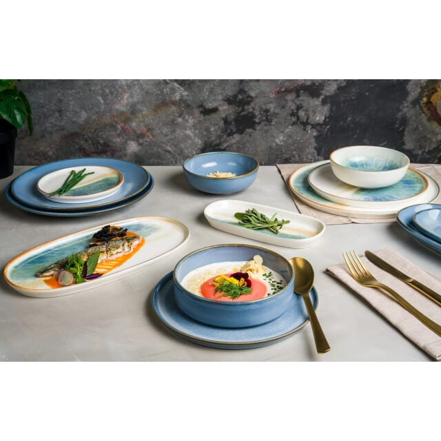 Bonna Dinerbord - Sky Hygge - Porselein - 25 cm - set van 6
