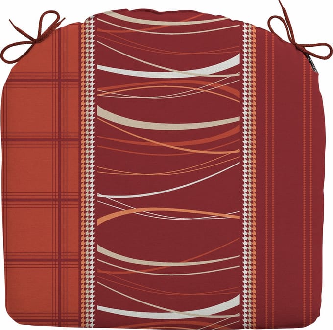 Madison Zitkussen Lines - Brick - 46x48 - Rood