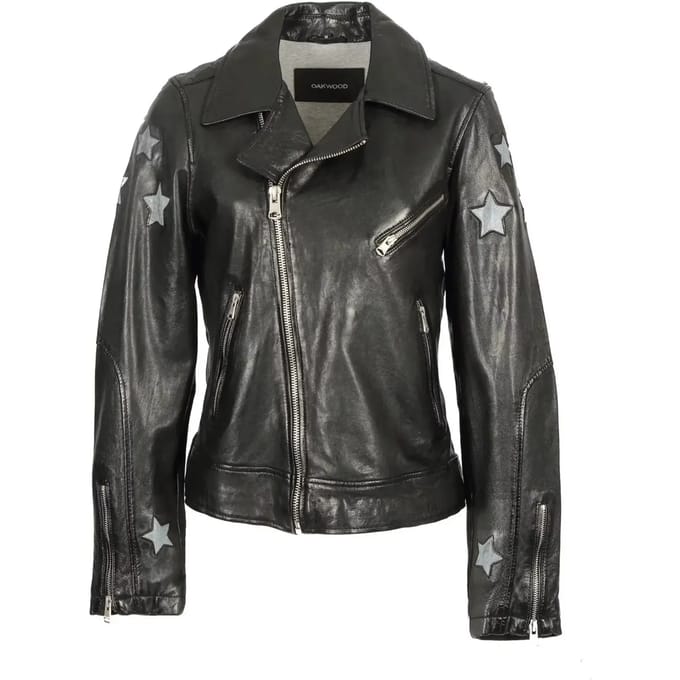 Leren jas voor vrouwen Oakwood ED Gold Stars