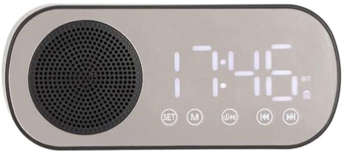 Radiowekker - Draagbaar - Dubbele wekkerinstelling - Bluetooth-muziekluidspreker - Voor Thuisgebruik