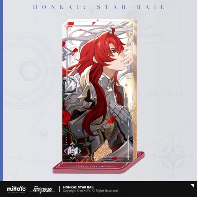 Honkai: Star Rail Light Cone Acryl Ornament with Glitter: Argenti An Instant Before a Gaze 15 cm