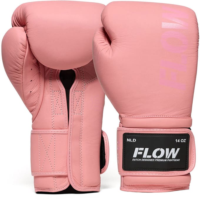 Flow - Challenge Bokshandschoenen - Echt Leer - Roze 10 oz