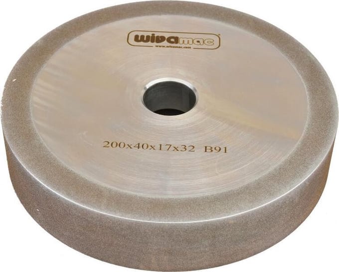 WIVAMAC CBN Grinding Wheel ⌀200 x 40 mm - Axle Hole ⌀32 mm