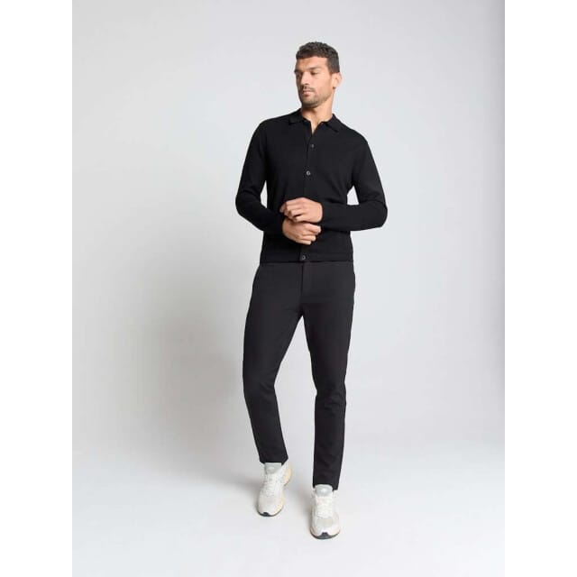 No Excess Pullover Full Button Polo Black Größe: 3XL | Pullover Outlet | Herren | Schwarz