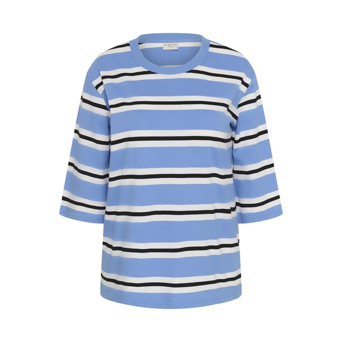 Dames-T-shirt met 3/4 mouwen KAFFE Curve KCWinni