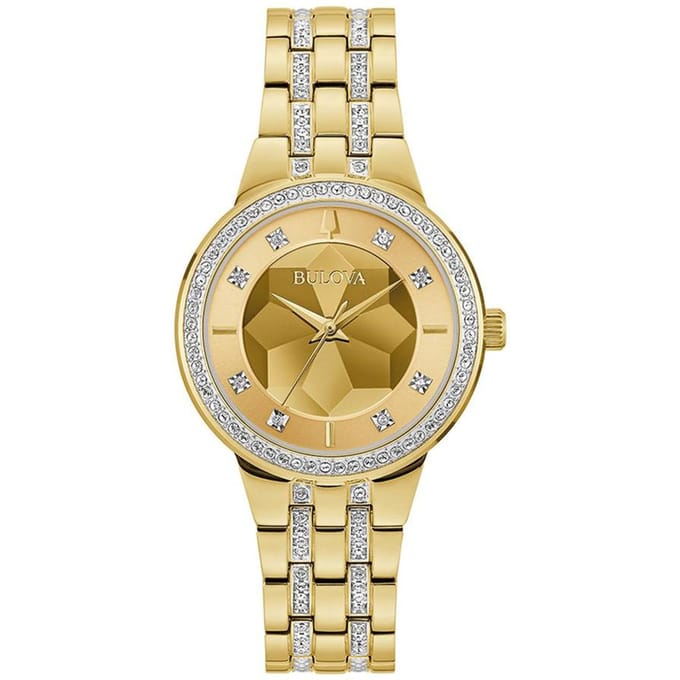 Bulova Phantom 97L176 Horloge - Staal - Goudkleurig - Ø 32 mm