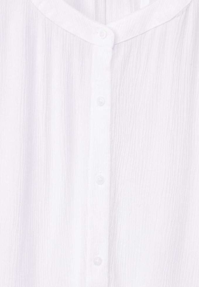 Street One - A344050 - Buttoned crinkle top w crochet
