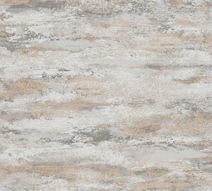 GOLFPATROON BEHANG | Modern - crème grijs goud - A.S. Création Attractive 2