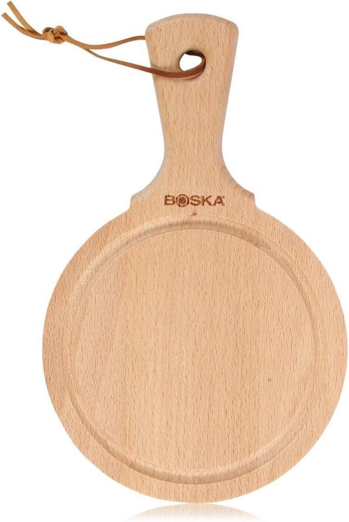 Boska Serveerplank Rond Amigo S - Met Handgreep - Tapasplank - Borrelplank - Beukenhout - âŒ€ 15 cm
