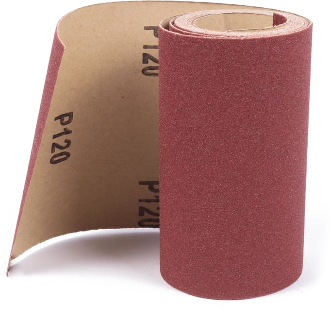 Benson Schuurpapier rol - 3 meter - Korrel 120 - Flexibele steunlaag - 115 mm breed
