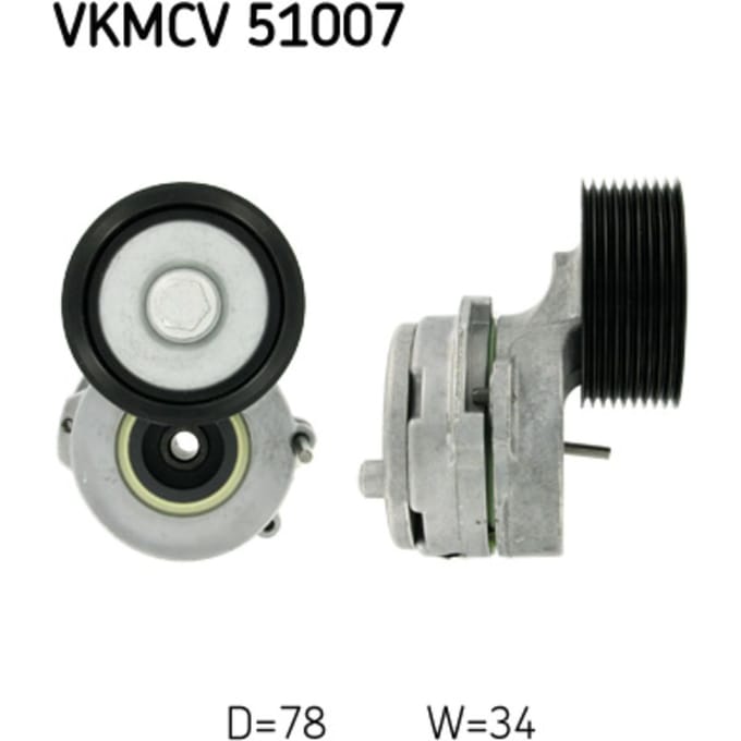 Spanpoelie, V-riem SKF VKMCV 51007