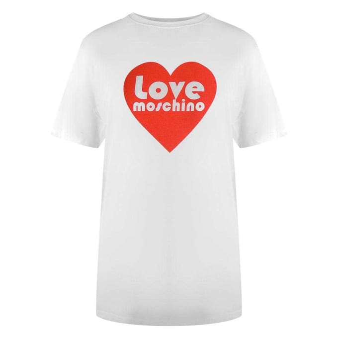 Love Moschino Dames/dames Katoenen T-shirt (Wit)