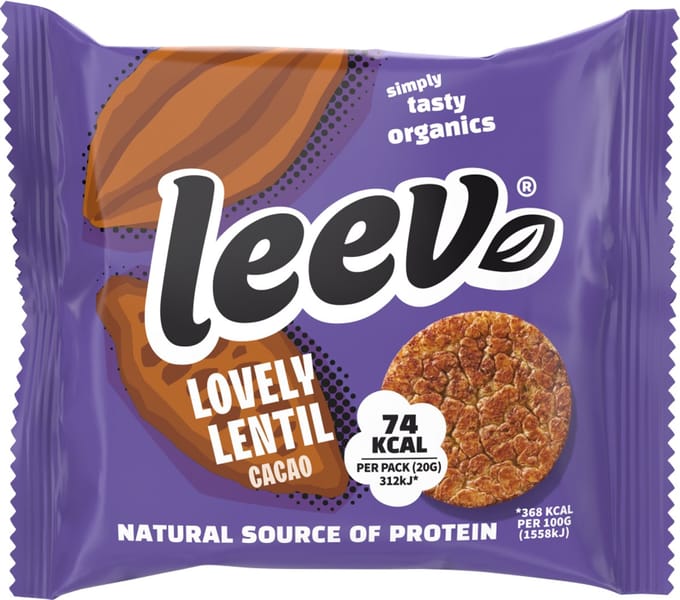 Leev Bio Lovely Lentil Cacao Cakes Multipack 60GR