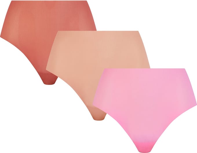 Chantelle - Pulpies - Hogetailleslip - onzichtbaar - 3-pack - BLUSH, AMBER, MARSHMALLOW