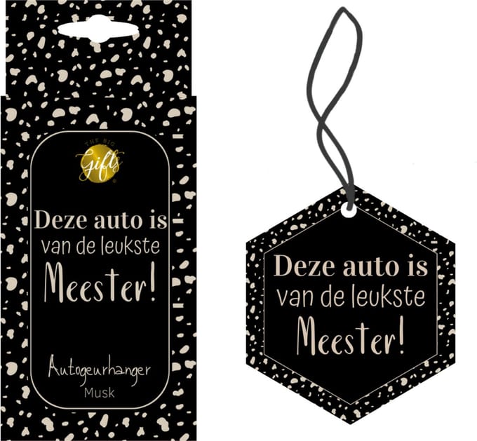 The Big Gifts Autogeurhanger - Meester - cadeau - bedankt - verjaardag - einde schooljaar - afscheid