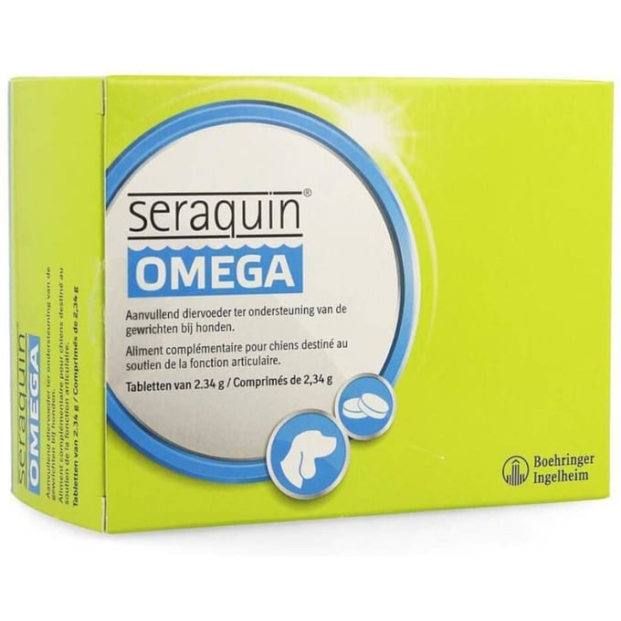 Seraquin Gewricht supplement Seraquin Omega Hond - 6 x 10 tabl à 2,34 g