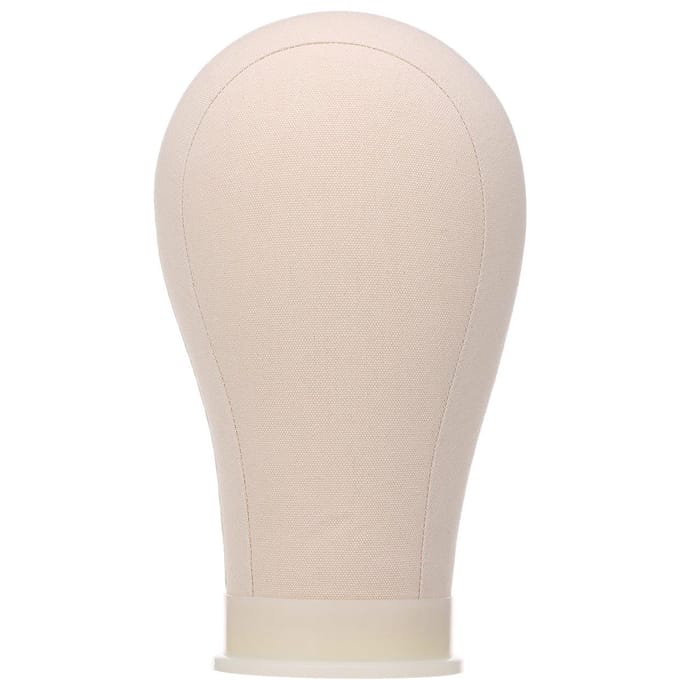 21  Kurk Canvas Blok Hoofd Mannequin Hoofd Display beige