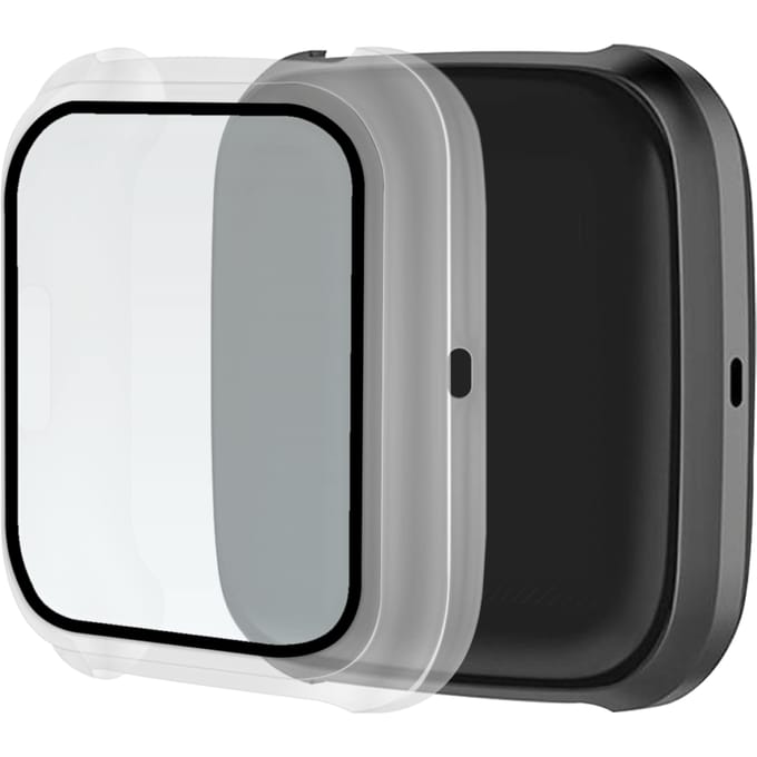 Fitbit Versa 2 Hoesje met Screenprotector gehard glas - Clear
