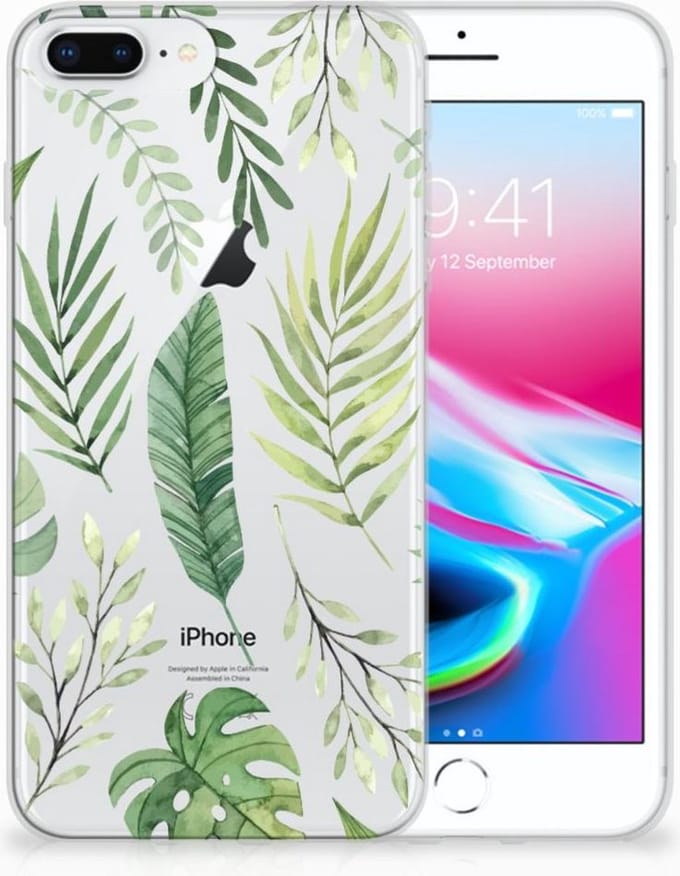 Apple iPhone 7 Plus | 8 Plus TPU Case Leaves