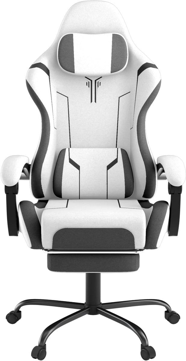 ACXIN Gaming Stoel Ergonomisch - Met Massage & Voetensteun - Wit
