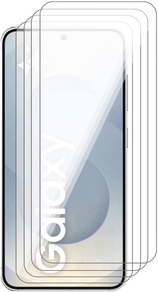 Screenprotector geschikt voor Samsung Galaxy S25 - 4x Glas Screen Protector