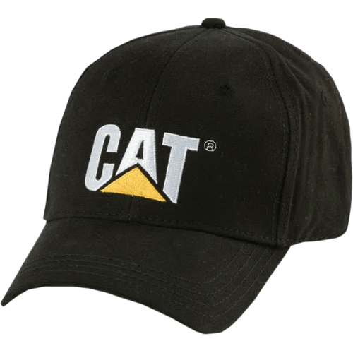 CAT Trademark Caterpillar Baseballcap Zwart - Maat One Size