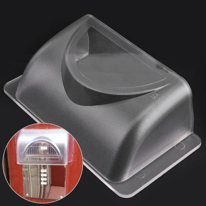 Plastic Regenhoes Waterdichte Schaal voor Toegangscontrole Toetsenbord Deurbel Regenbestendig white