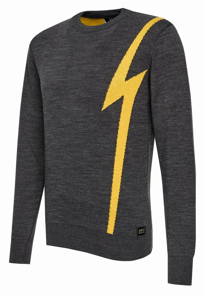 Flash gebreide trui met ronde hals