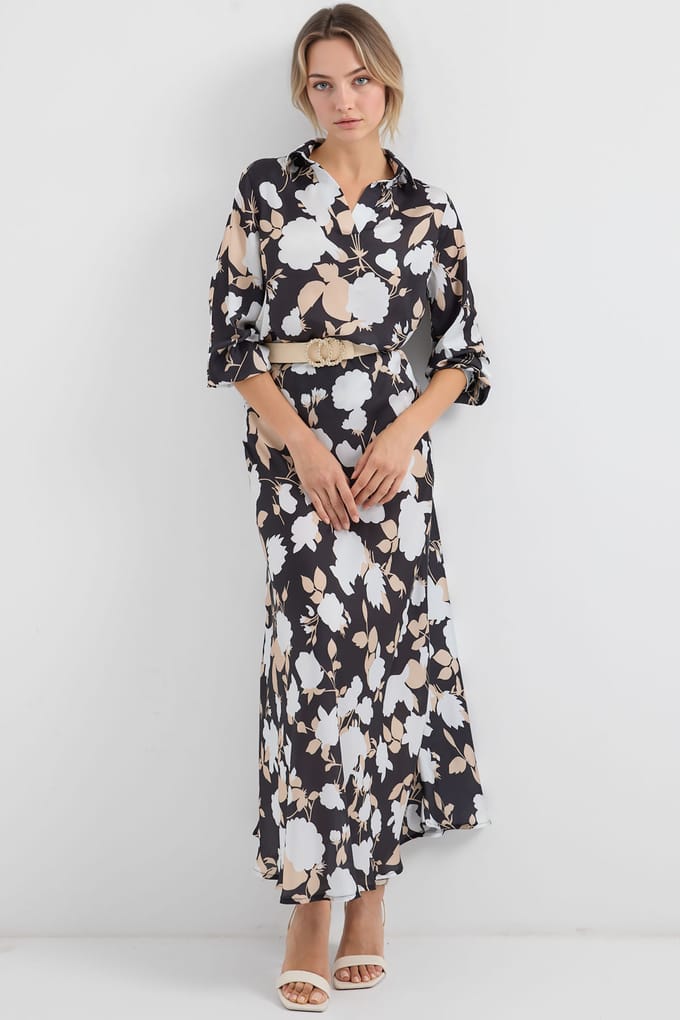 Lange Mouwen Bloemige Twee-delige Co-ord Set