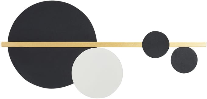 PARITA - Wandlamp - Zwart/Goud - Metaal